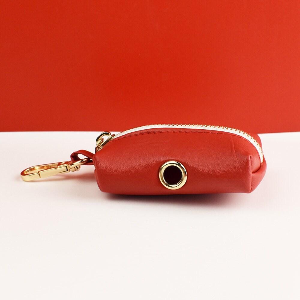Leather dog collar, red pu collar/lead/bowtie/harness/bag,solid dog collar leash set, engraved metal buckle,easy clean,wedding puppy gift