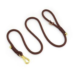 PU Leather Dog Collar, Collar/Harness/Lead/Poop Bag, Dog Collar Leash in Dark Brown, Engraved Metal Buckle, Wedding Puppy Gift, Australia