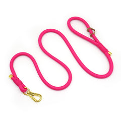 PU Leather Dog Collar, Collar/Harness/Lead/Poop Bag, Dog Collar Leash in Hot Pink, Engraved Metal Buckle, Wedding Puppy Gift, Australia