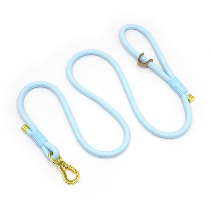 PU Leather Dog Collar, Collar/Harness/Lead/Poop Bag, Dog Collar Leash in Light Blue, Engraved Metal Buckle, Wedding Puppy Gift, Australia