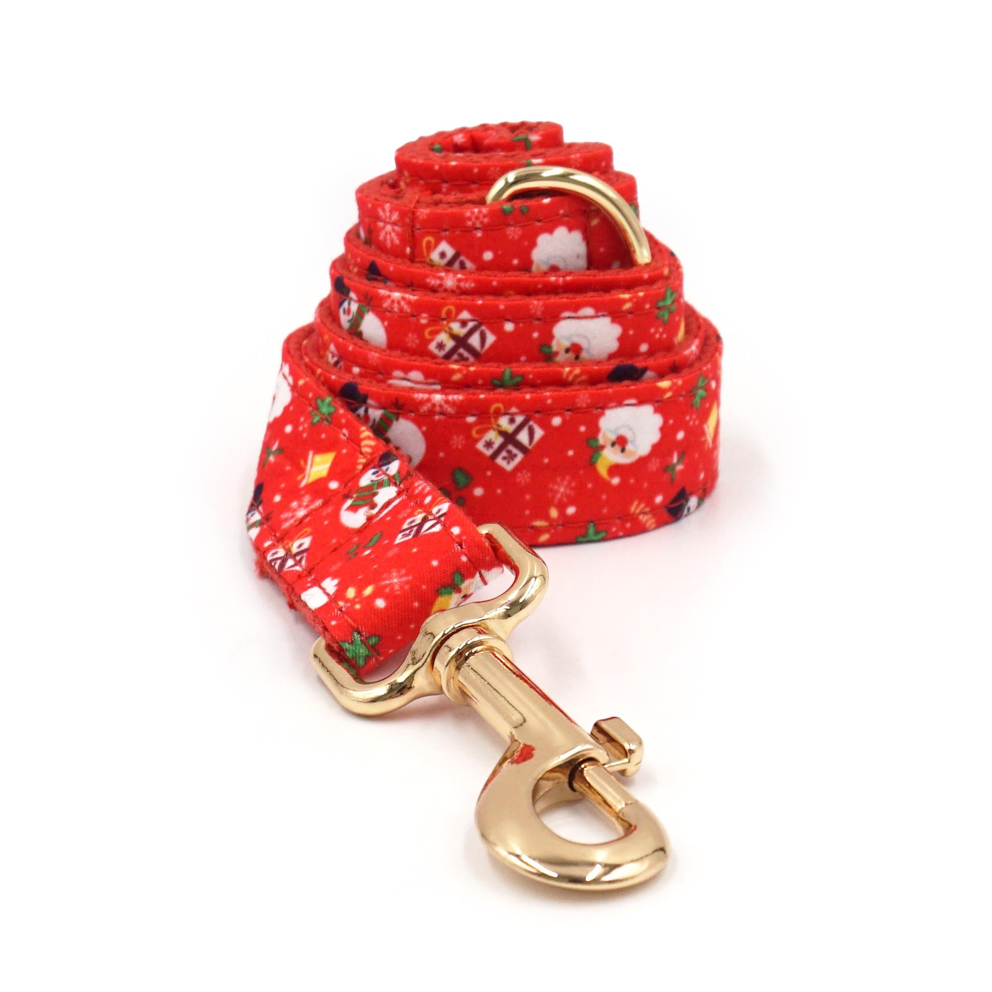 Christmas Dog Collar, Personalized Tag, Custom Dog Collar and Leash or Bow, Collar for Male Dog, Engraved Name on Dog Collar, Boy Collar