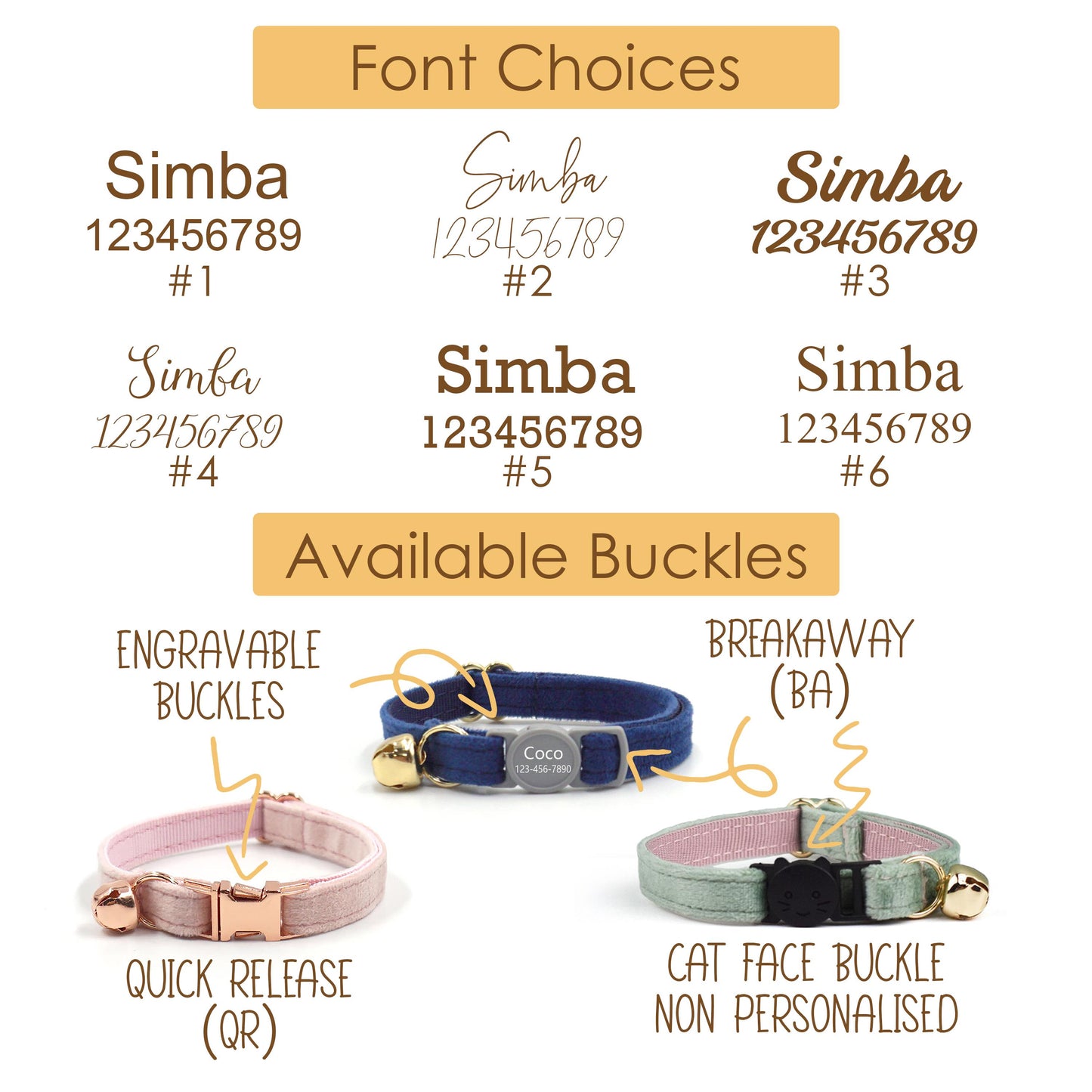 Girl Cat Collar, Personalised Tag, Custom Embroidery Cat Collar with Bell or Leash, Collar for female Cat, Engraved Name Lace Puppy Collar