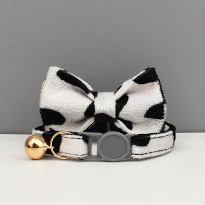 Personalised Plaid & Polka Cat Collar - Breakaway