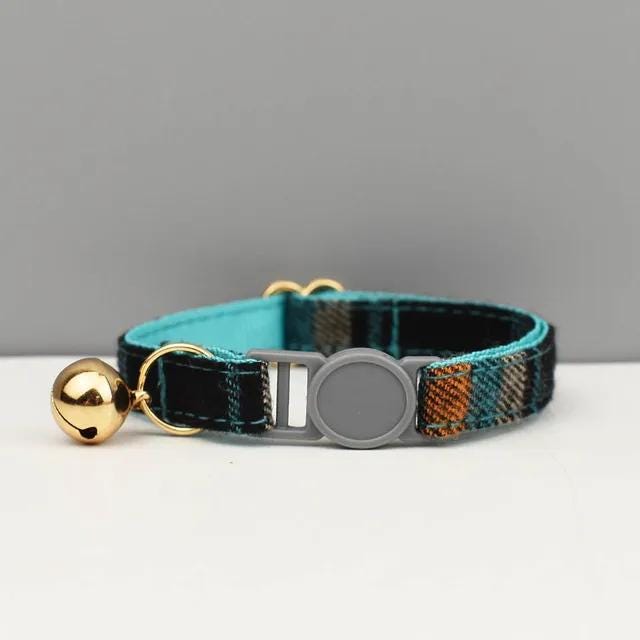 Personalised Plaid Cat Collar - Breakaway