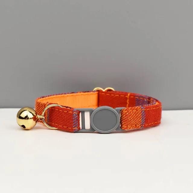 Personalised Plaid Cat Collar - Breakaway
