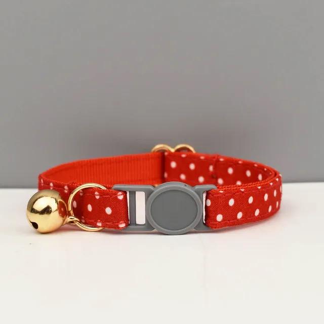 Personalised Plaid & Polka Cat Collar - Breakaway