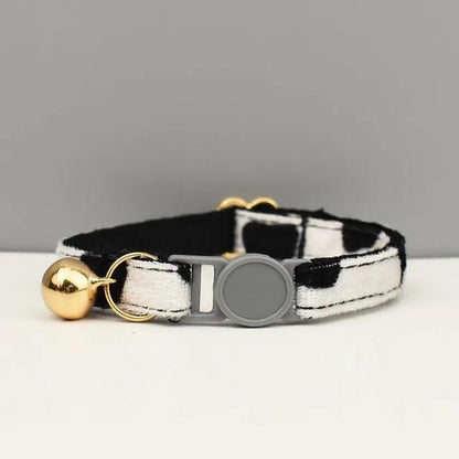 Personalised Plaid & Polka Cat Collar - Breakaway