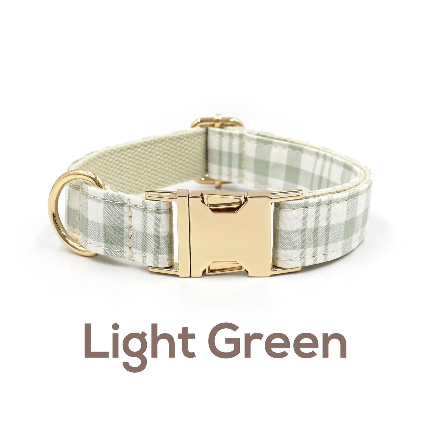 Plaid Dog Collar, Personalised Tag, Plaid Tartan Dog Collar and Leash or Bow, Collar for Male Dog, Engraved Name on Dog Collar, Boy Collar