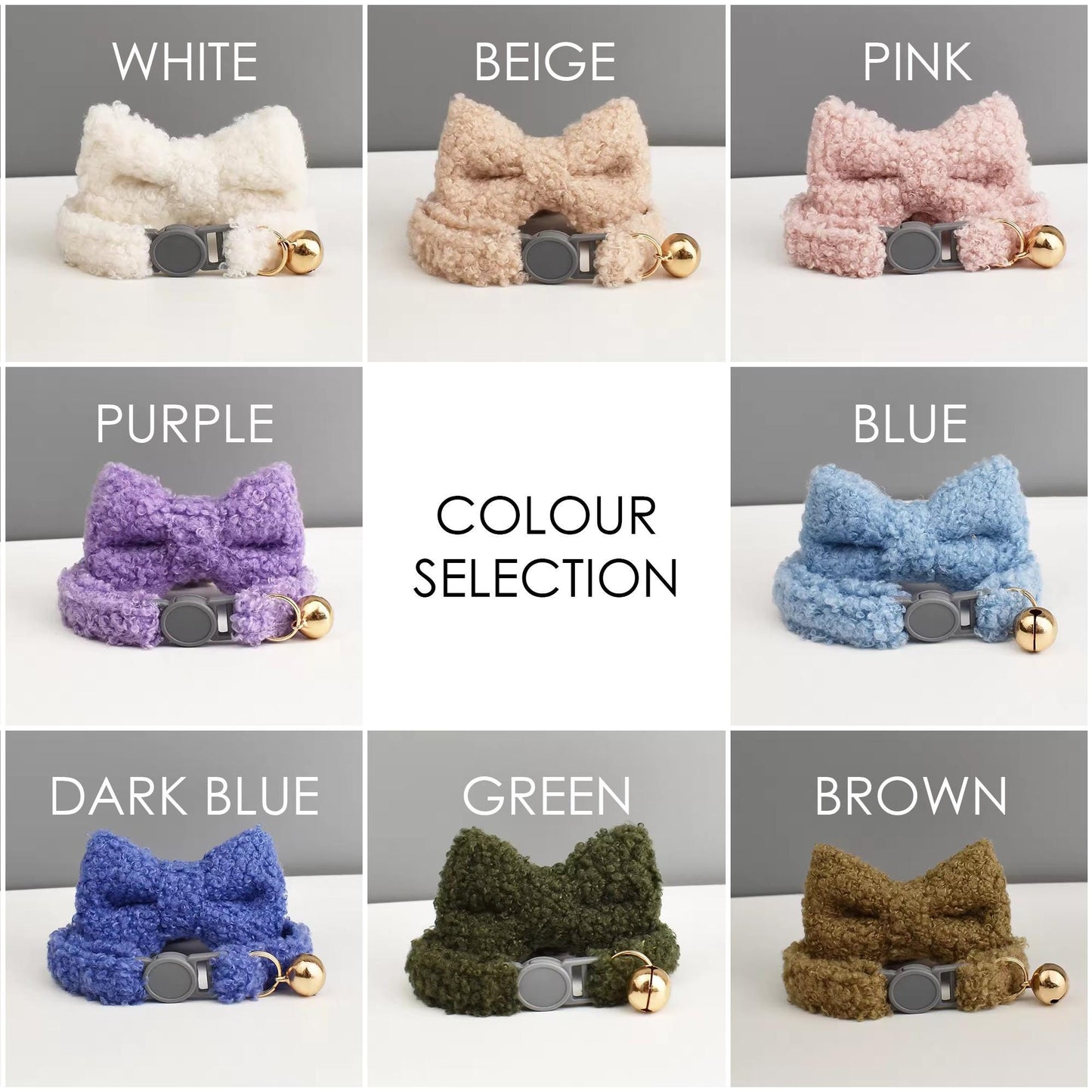 Personalised Fleece Soft Cat Collar - Breakaway