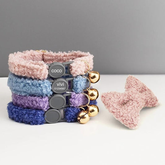 Personalised Fleece Soft Cat Collar - Breakaway