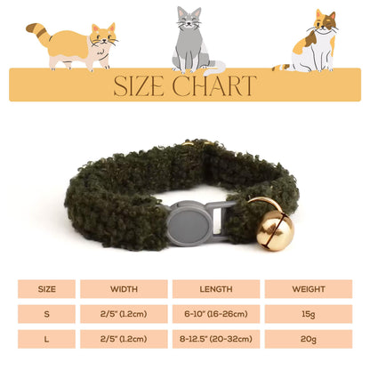 Personalised Fleece Soft Cat Collar - Breakaway