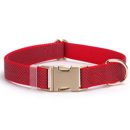 Personalised Reflective Dog Collar, Reflective Flat Collar, Nylon Webbing Collar, Unisex Collar, Red, Black, Green, Pink, Blue, Orange