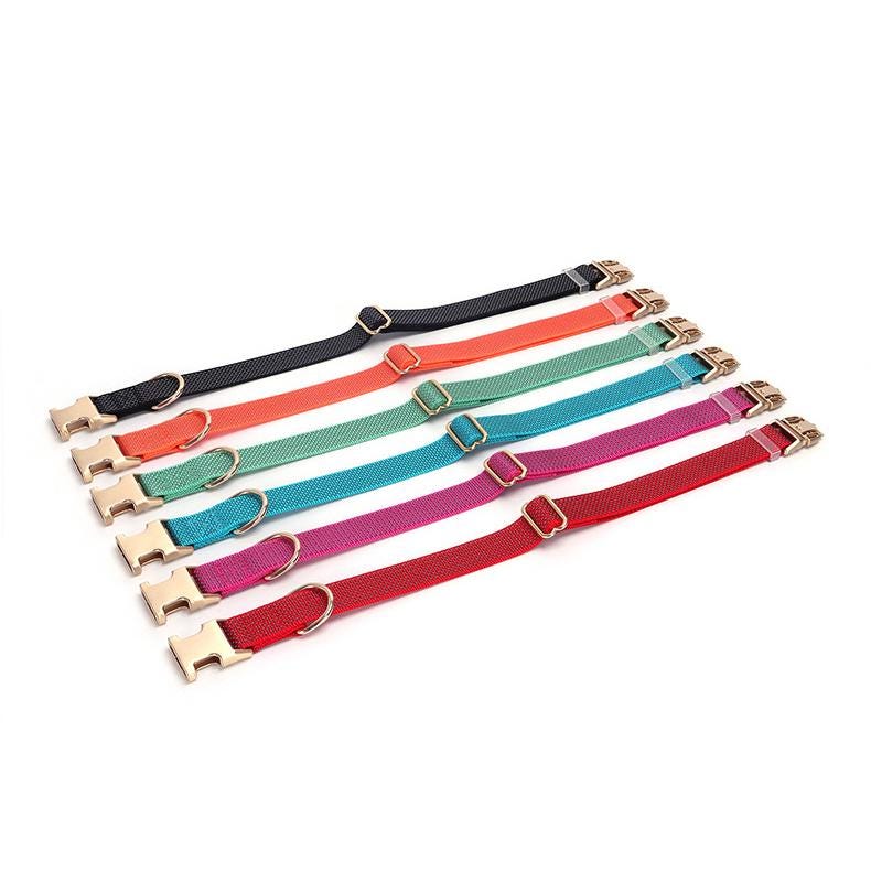 Personalised Reflective Dog Collar, Reflective Flat Collar, Nylon Webbing Collar, Unisex Collar, Red, Black, Green, Pink, Blue, Orange