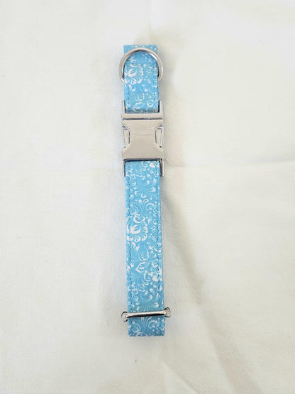 CLEARANCE, NEXT day ships, Black, Graffiti, Peacock, Floral and Bubble Patter Dog Collar Personalised Buckle with Custom Name ID