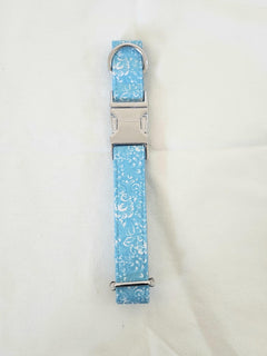 CLEARANCE, NEXT day ships, Black, Graffiti, Peacock, Floral and Bubble Patter Dog Collar Personalized Engraved Buckle with Custom Name ID