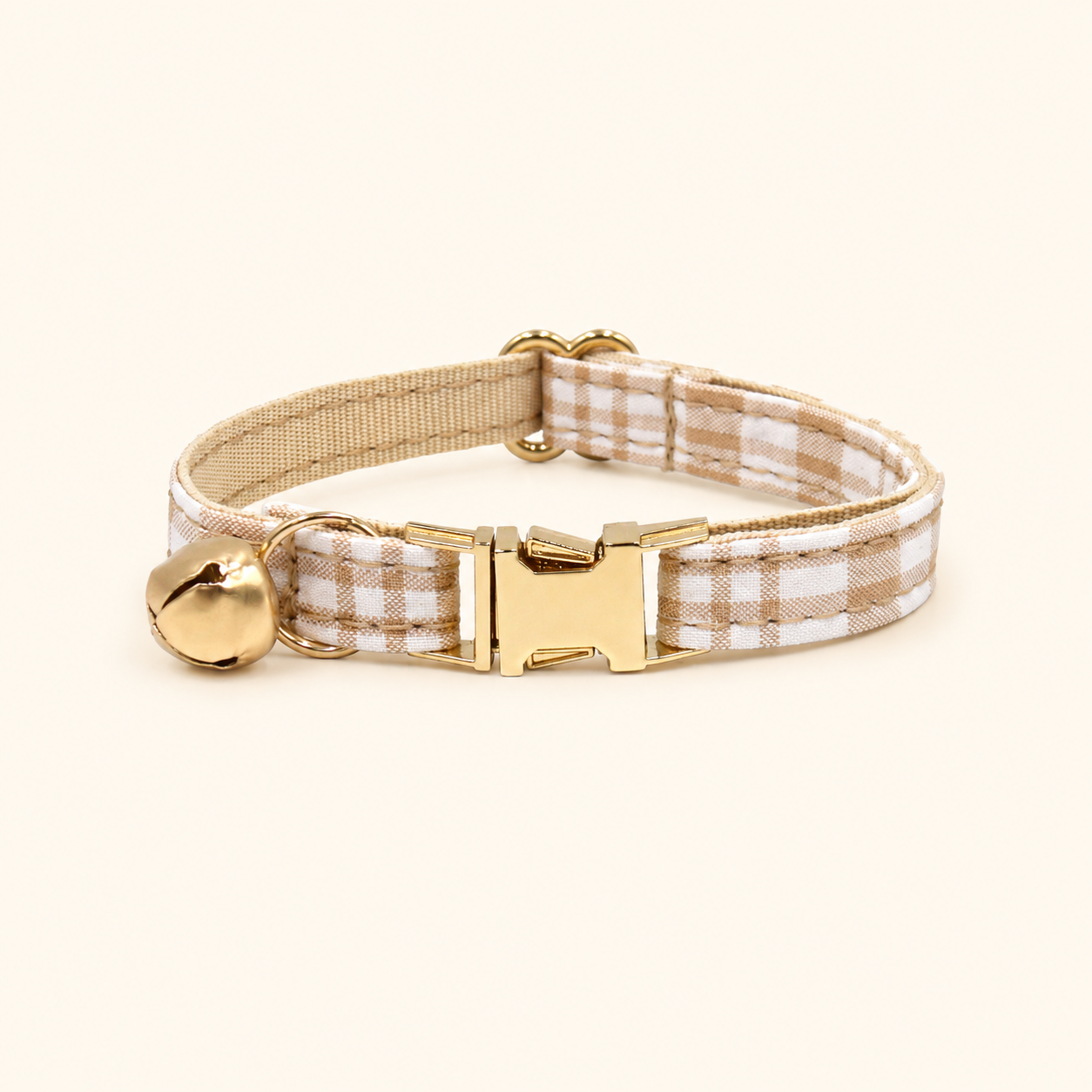 Plaid Tartan Cat Collar - Yellow