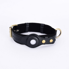 AirTag black dog collar