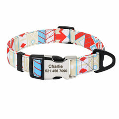 Personalized Nylon Dog Collar or Leash Set