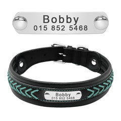 Personalized Leather Large Pet Collars