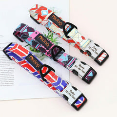Personalized Nylon Dog Collar or Leash Set