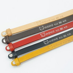 Hand Stamp Italian Soft Leather Dog Collar