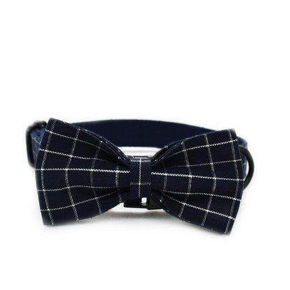 Blue/Gray Plaid Custom Collar