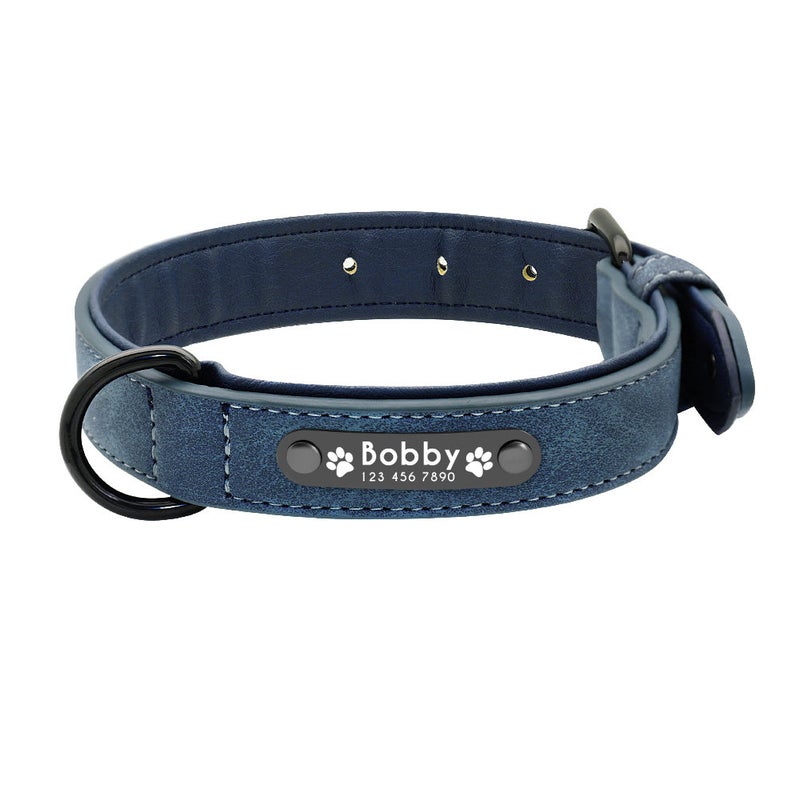 Personalised Faux Leather Dog Collar