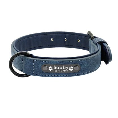 Personalised Faux Leather Dog Collar