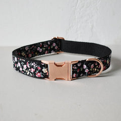 Floral Custom Dog Collar/Leash/Bowtie