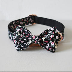 Floral Custom Dog Collar/Leash/Bowtie
