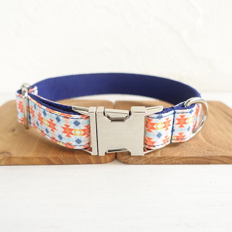 Biscuit Pattern Dog Collar/Leash/Bowtie