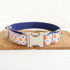 Biscuit Pattern Dog Collar/Leash/Bowtie