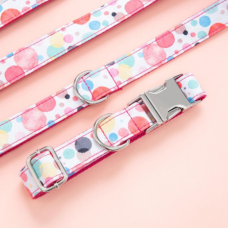 Colorful Bubble Design Collar Bowtie Set