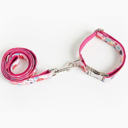 Colorful Bubble Design Collar Bowtie Set