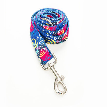 Graffiti Design Custom Dog Collar Set