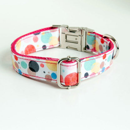 Colorful Bubble Design Collar Bowtie Set