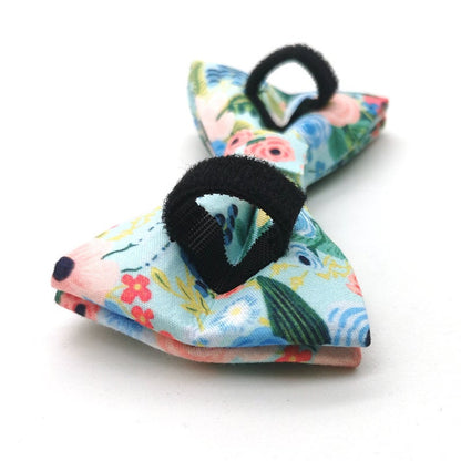 Personalised Bow Tie Design Dog Collar Set
