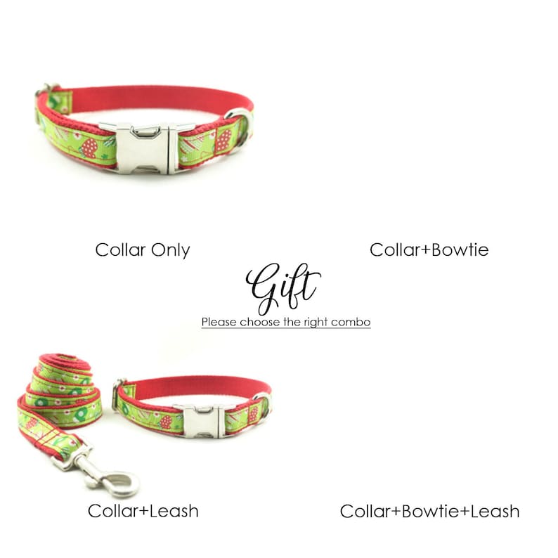 Joyful Christmas Custom Dog Collar Set