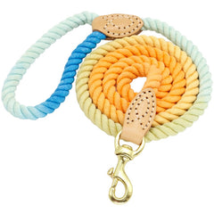 Colorful Handmade Cotton Brided Dog Leash