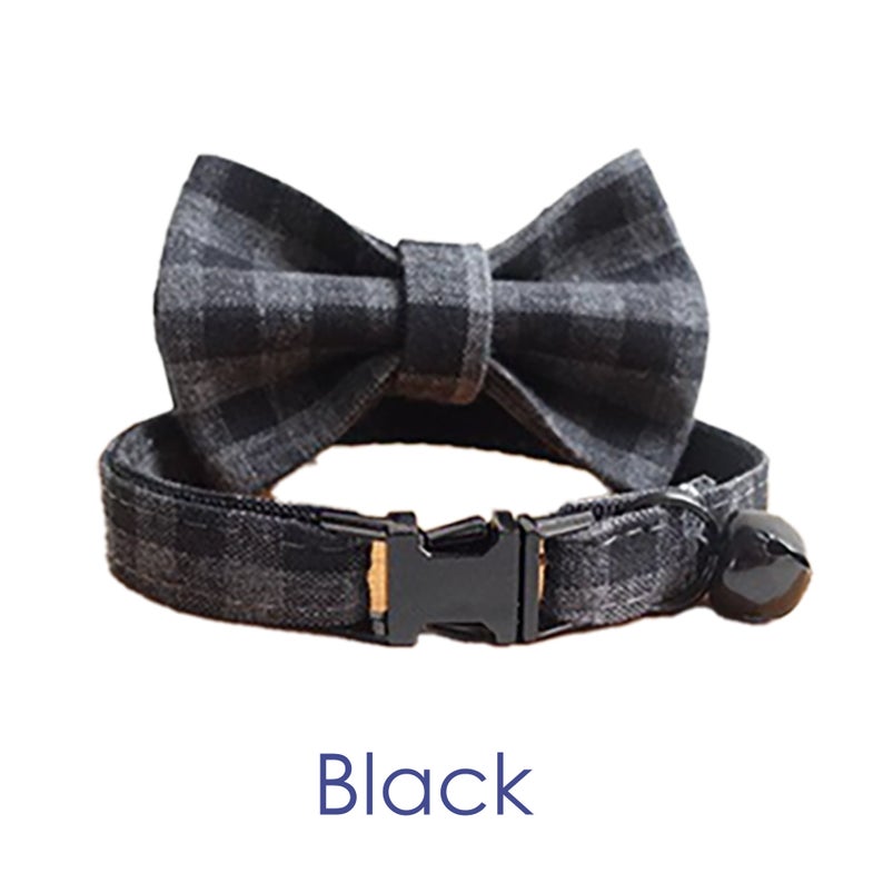Plaid Design Personalised Tiny Dog Collar Set