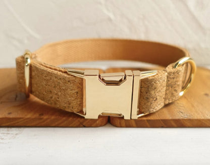 Personalised Cork Pattern Dog Collar and Leash