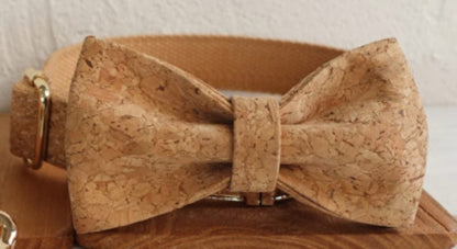 Personalised Cork Pattern Dog Collar and Leash