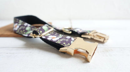 CHRYSANTHEMUM Personalised Dog Collar Set