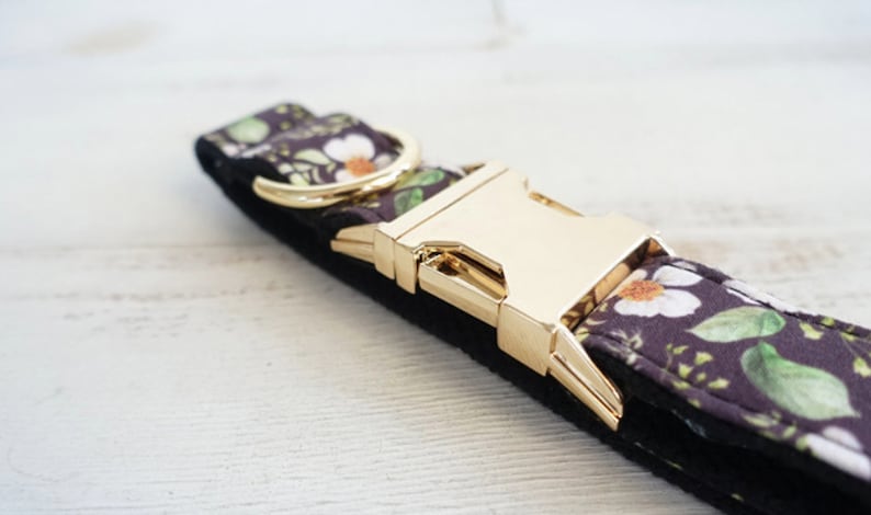 CHRYSANTHEMUM Personalised Dog Collar Set