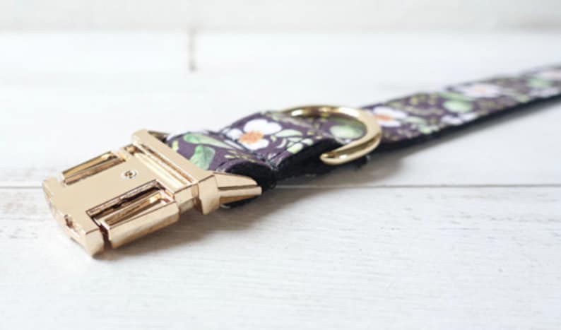 CHRYSANTHEMUM Personalised Dog Collar Set