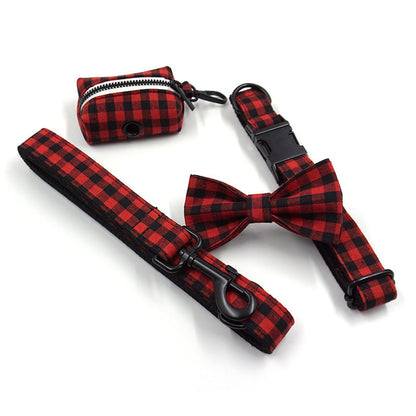 Red Black Plaid Custom Dog's
