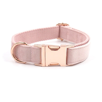 Custom Girl Baby Pink Dog Collar Set