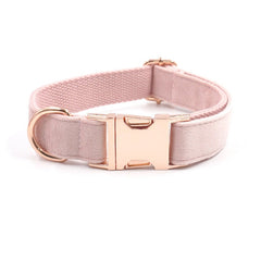 Custom Girl Baby Pink Dog Collar Set