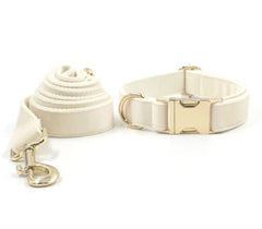 Cream White Dog Matching Combo Set
