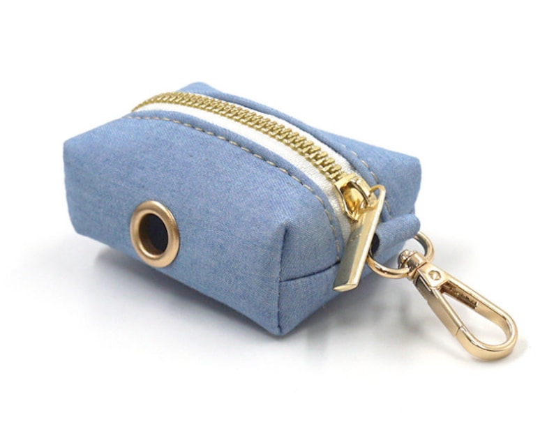 Light Jean Personalised Dog Collar Combo